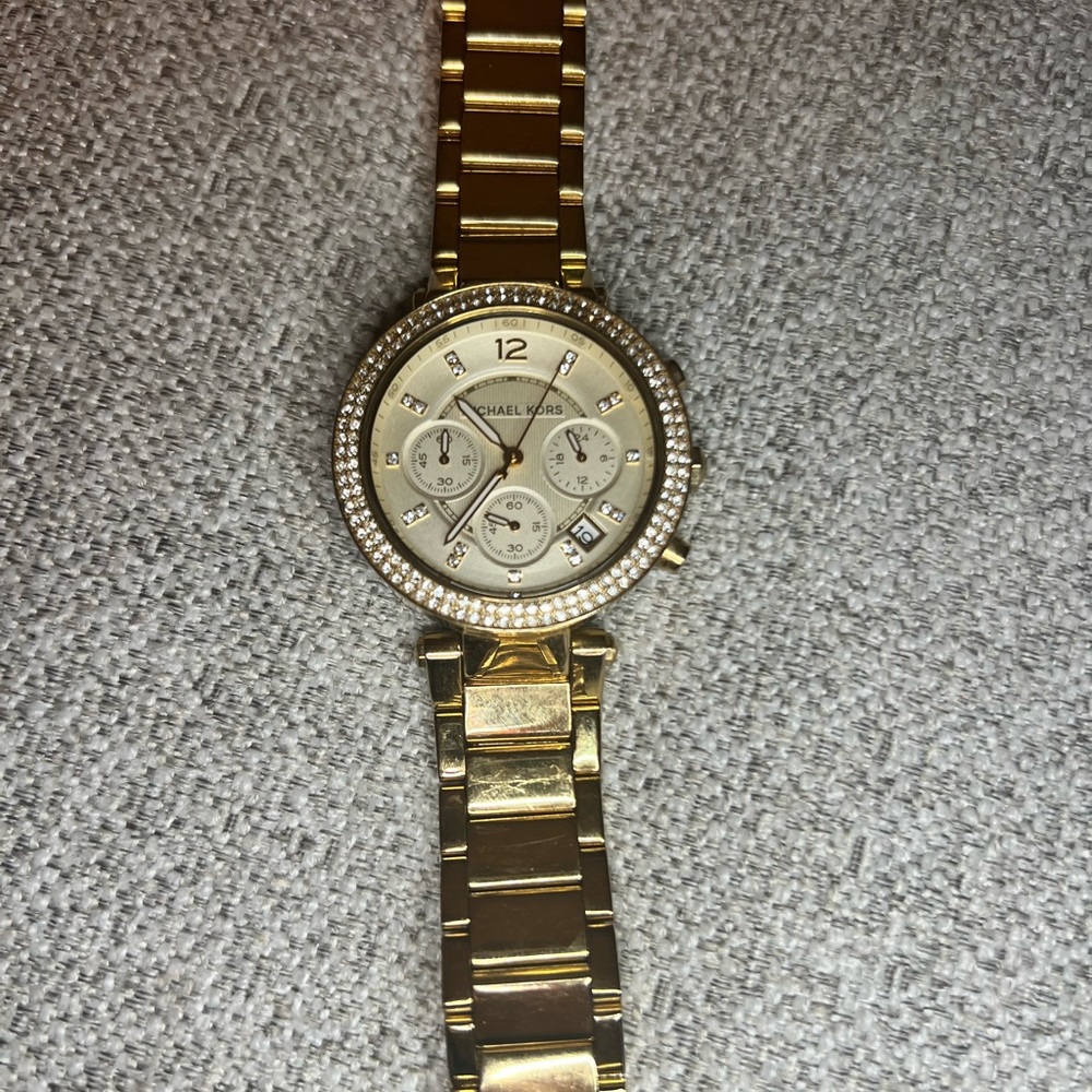 Micheal Kors gold tone watch
